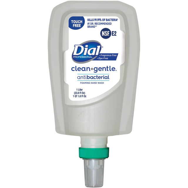 THE DIAL CORPORATION 32106 Dial FIT TF Refill Clean+ Foaming Hand Wash - 1.06 quart - Bacteria Remover, Odor Remover - Skin, Hand - Antibacterial - Fragrance-free, Dye-free - 3 / Carton THE DIAL CORPORATION 32106 Dial FIT TF Refill Clean+ Foaming Hand Wash - 1.06 quart - Bacteria Remover, Odor Remover - Skin, Hand - Antibacterial - Fragrance-free, Dye-free - 3 / Carton
