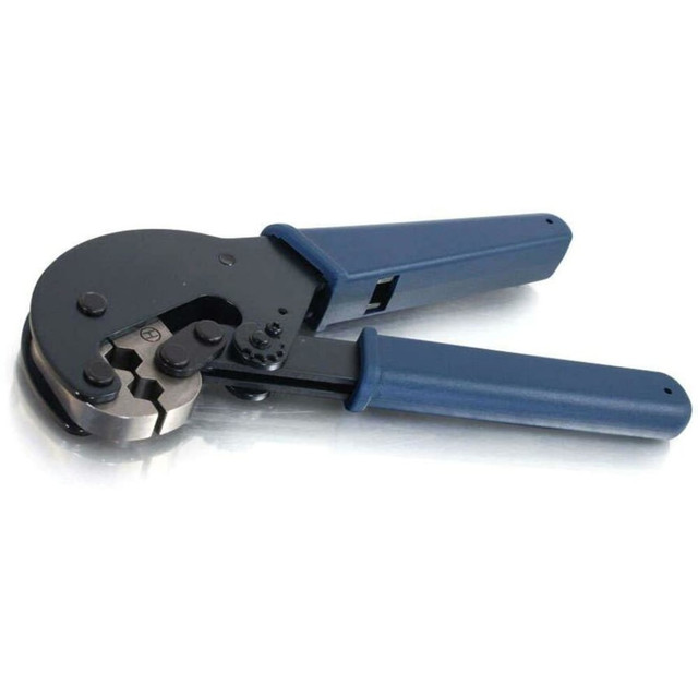 LASTAR INC. C2G 38026  RG59, RG6, RG62 Coax Hex Crimping Tool - Blue - Steel - 1.63 lb - Cushion Grip