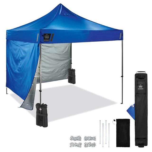 ERGODYNE CORPORATION 12952 Ergodyne SHAX 6051 Heavy-Duty Pop-Up Tent Kit, 10ft x 10ft, Blue