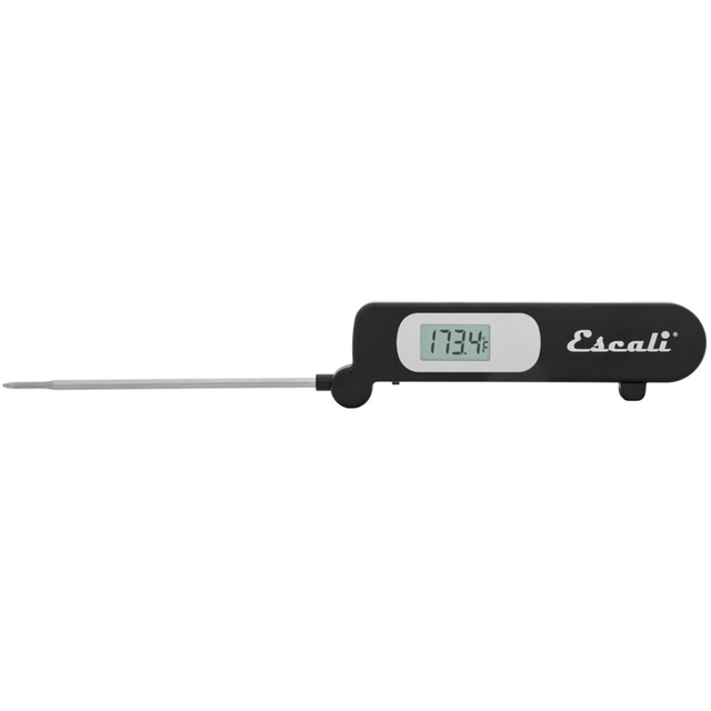 ESCALI DH3  Folding Digital Thermometer - 49 deg.F (-45 deg.C) to 392 deg.F (200 deg.C) - Alarm, Oven Safe, Easy to Read, Compact, Flexible Probe, Foldable, Portable - For Kitchen, Cooking, Food, Beef, Poultry, Pork, Veal, Ham, Meat