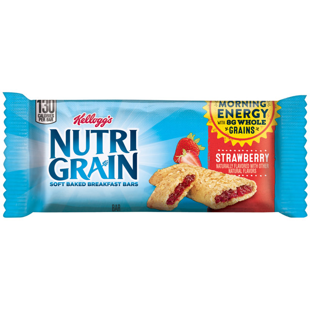 KELLOGGs 35945  Nutri-Grain Bars, Strawberry, 1.3 Oz, Box Of 16