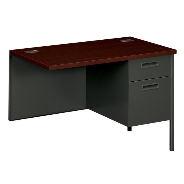 HNI CORPORATION P3235RNS HON Metro Classic 42inW Right Desk Return, Mahogany/Charcoal