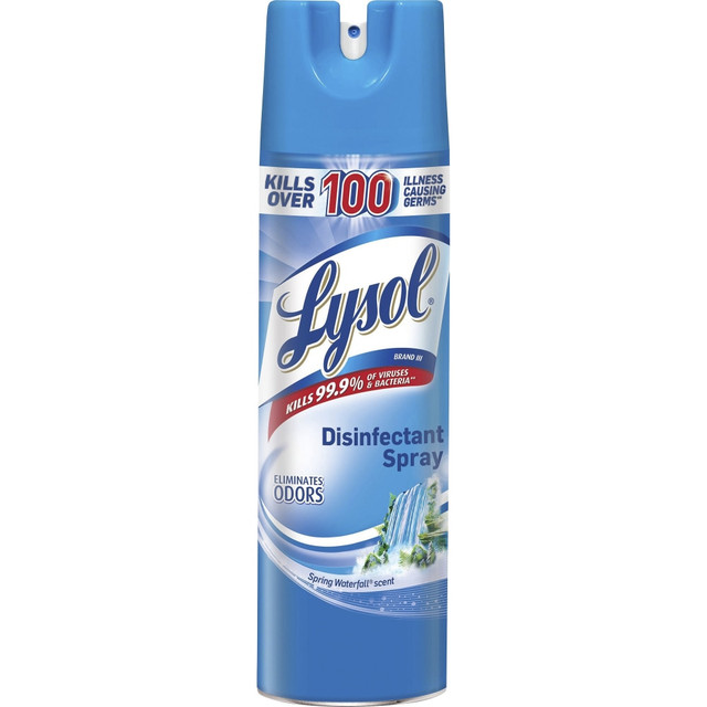 RECKITT BENCKISER 79326 Lysol Spring Waterfall Disinfectant Spray - 19 fl oz (0.6 quart) - Waterfall Scent - Disinfectant, Antibacterial - 1 Each RECKITT BENCKISER 79326 Lysol Spring Waterfall Disinfectant Spray - 19 fl oz (0.6 quart) - Waterfall Scent - Disinfectant, Antibacterial - 1 Each