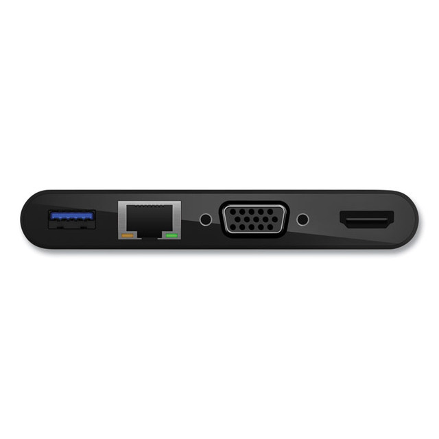 BELKIN COMPONENTS AVC004BKBL USB-C Multimedia + Charge Adapter, 4K HDMI/USB-A/USB-C/VGA, 4.9 ft, Black