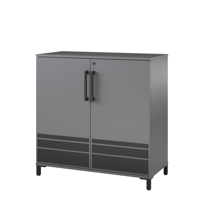 AMERIWOOD INDUSTRIES, INC. 4888408COM Ameriwood Home Systembuild Evolution Shelby 36inW Garage Base Cabinet, Graphite