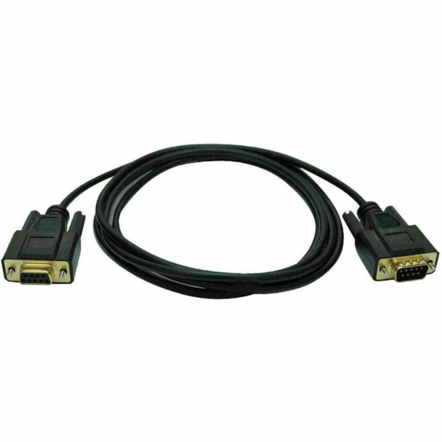 TRIPP LITE P454-006 Eaton Tripp Lite Series 6ft Null Modem Serial DB9 RS232 Cable Adapter Gold M/F 6ft - Null modem cable - DB-9 (F) to DB-9 (M) - 6 ft - molded
