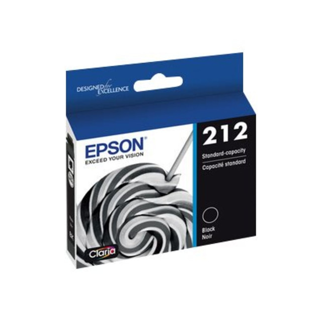 EPSON AMERICA INC. T212120-D2 Epson 212 Claria Black Ink Cartridges, Pack Of 2, T212120-S EPSON AMERICA INC. T212120-D2 Epson 212 Claria Black Ink Cartridges, Pack Of 2, T212120-S