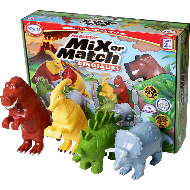HUNTAR CO., INC. PPY62010 Popular Playthings Magnetic Mix Or Match Dinosaurs, Set 1 HUNTAR CO., INC. PPY62010 Popular Playthings Magnetic Mix Or Match Dinosaurs, Set 1