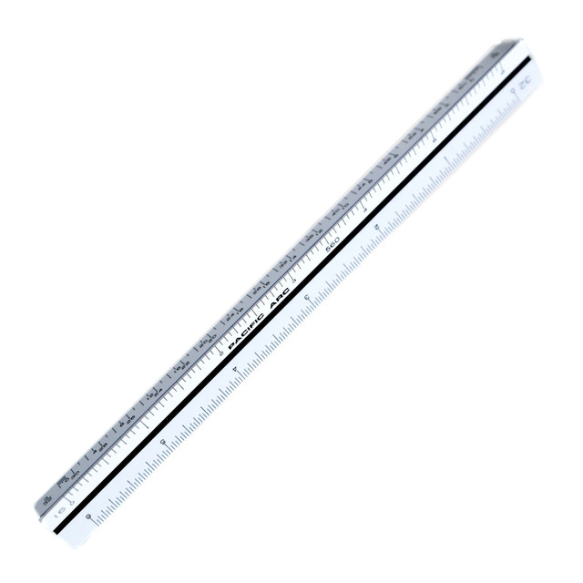 PACIFIC ARC INC. 560VS Pacific Arc Triangular Architects Scale, 6in PACIFIC ARC INC. 560VS Pacific Arc Triangular Architects Scale, 6in