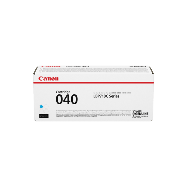 CANON USA, INC. 0458C001 Canon CRG-040CYN Original Standard Yield Laser Toner Cartridge - Cyan Pack - 5400 Pages CANON USA, INC. 0458C001 Canon CRG-040CYN Original Standard Yield Laser Toner Cartridge - Cyan Pack - 5400 Pages