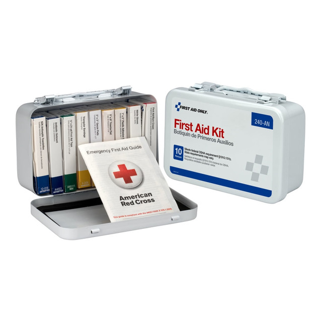 FIRST AID ONLY, INC. 240-AN First Aid Only Unitized First Aid Kit, White, 65 Pieces