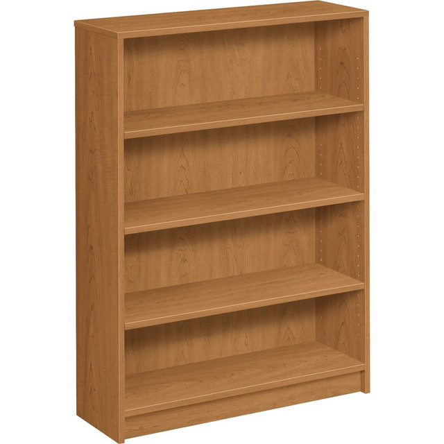 HNI CORPORATION 1874C HON 1870 49inH 4-Shelf (3 Adjustable) Bookcase, Harvest HNI CORPORATION 1874C HON 1870 49inH 4-Shelf (3 Adjustable) Bookcase, Harvest
