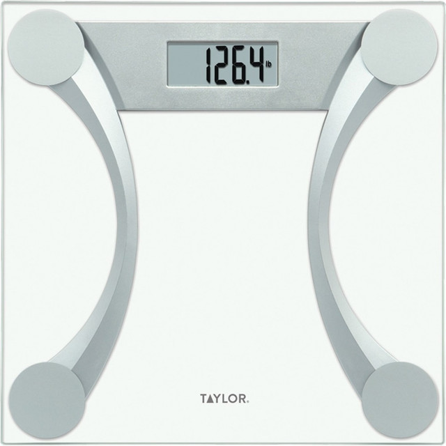 LIFETIME BRANDS INC. 76024192 Taylor 76024192 Clear Glass Digital Scale - 400 lb - Clear LIFETIME BRANDS INC. 76024192 Taylor 76024192 Clear Glass Digital Scale - 400 lb - Clear