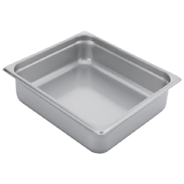 BROWNE & CO. 22234 Hoffman Tech Browne Stainless Steel Steam Table Pans, 2/3 Size, Silver, Pack Of 24 Pans BROWNE & CO. 22234 Hoffman Tech Browne Stainless Steel Steam Table Pans, 2/3 Size, Silver, Pack Of 24 Pans