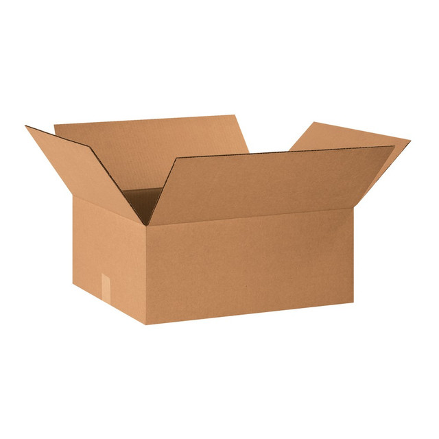 B O X MANAGEMENT, INC. Partners Brand 20168  Corrugated Boxes, 20in x 16in x 8in, Kraft, Pack Of 25