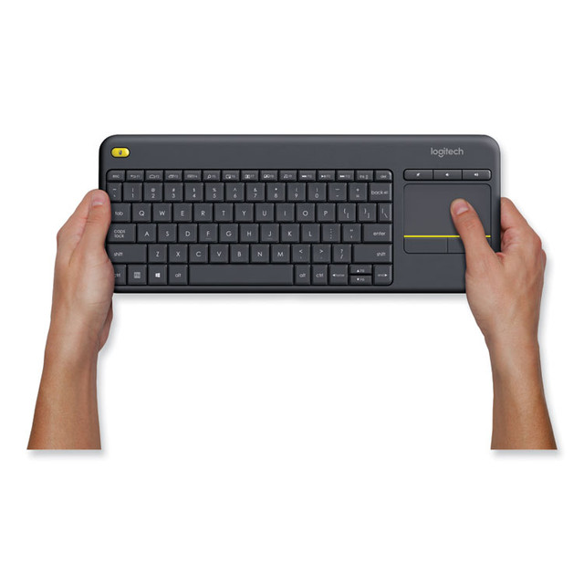 LOGITECH, INC. 920007119 Wireless Touch Keyboard K400 Plus, Black