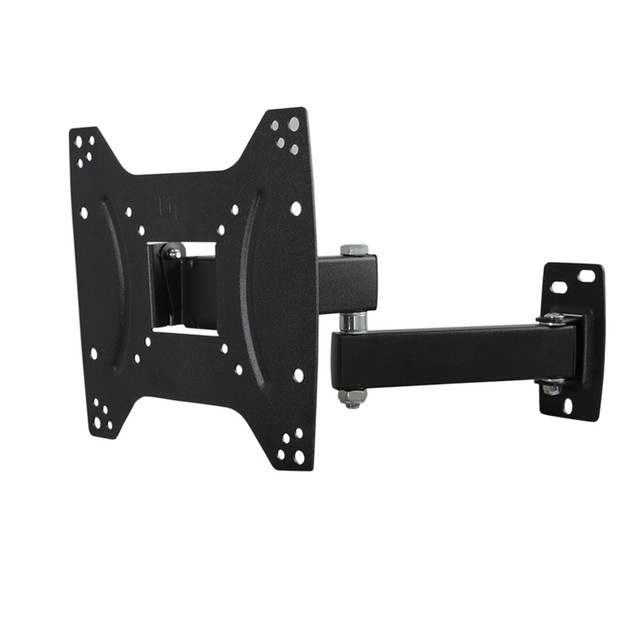 MEGAGOODS, INC. 99593570M MegaMounts Full Motion Single-Stud Wall Mount For 17 - 42in TVs, 9inH x 8.69inW x 1.8inD, Black MEGAGOODS, INC. 99593570M MegaMounts Full Motion Single-Stud Wall Mount For 17 - 42in TVs, 9inH x 8.69inW x 1.8inD, Black
