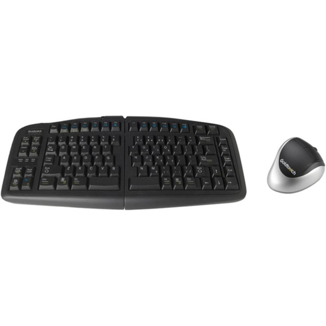 CALIFONE INTERNATIONAL, INC. Goldtouch GTF-KLH  Gtu-0088 Keyboard Wired & Kov-Gtm-L Left Hand Mouse Bundle - USB Cable Keyboard - USB Cable Mouse - Optical - 1000 dpi - 3 Button - Scroll Wheel - Left-handed Only (PC, Unix) Pack