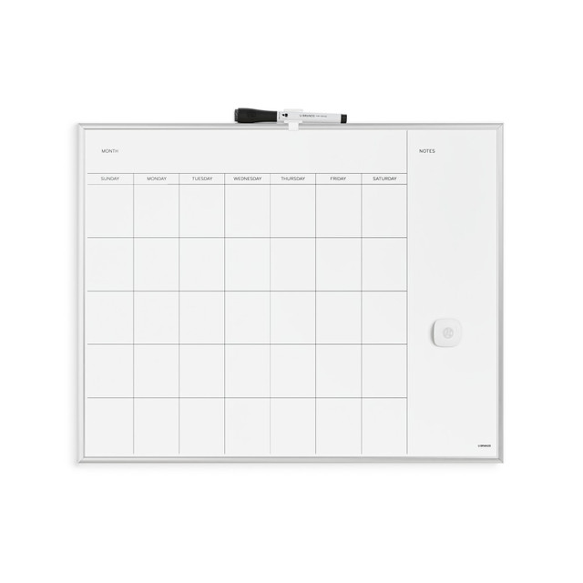 UBRANDS, LLC 361U00-01 U Brands Magnetic Dry-Erase Monthly Calendar Board, 20in X 16in, Silver Aluminum Frame (361U00-01) UBRANDS, LLC 361U00-01 U Brands Magnetic Dry-Erase Monthly Calendar Board, 20in X 16in, Silver Aluminum Frame (361U00-01)