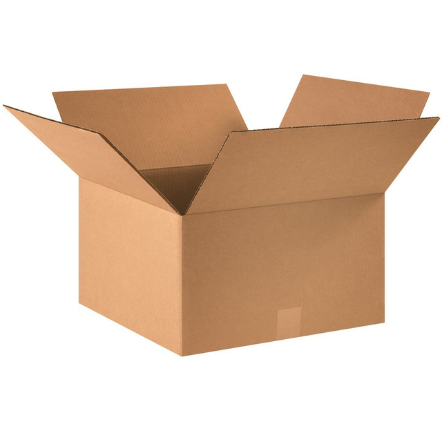 B O X MANAGEMENT, INC. 16169 Partners Brand Corrugated Boxes, 16in x 14in x 12in, Kraft, Pack Of 25