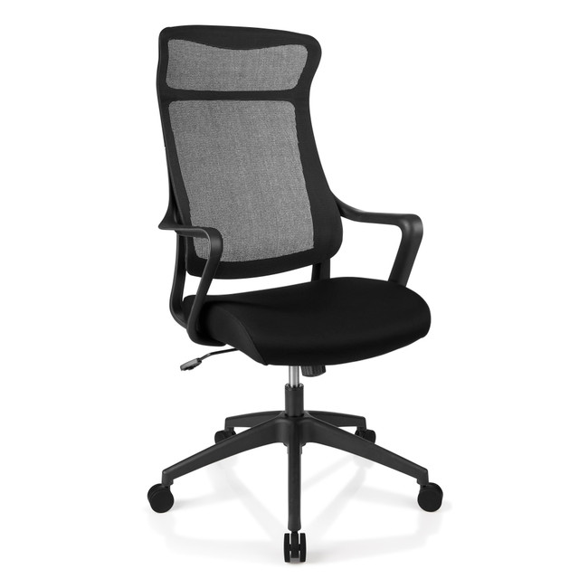 Enjoy all-day support for your head and back with this Realspace Lenzer task chair. The mesh fabric offers breathability, while the adjustable height makes it easy to customize. A swivel function and smooth rolling casters let you easily reach assorted items, and the waterfall seat cushion enhances comfort. This Realspace Lenzer task chair has fixed armrests to support your torso and shoulders.  Adjustable height for easy customization.  Weight capacity tested to support 275 lbs.  Assembly required.  GREENGUARD certified - certified for low chemical emissions: UL.COM/GG - UL 2818. Ranked in two tiers: Certified and Gold.  Forest Stewardship Council (FSC) certified - made from wood/paper that comes from forests managed to rigorous environmental and social standards, supported by the worlds leading conservation organizations.  ANSI/BIFMA Compliant - This product has been tested and verified for compliance with rigorous performance requirements and safety standards related to specific furniture products.  Leadership forestry - from forests or sourcing programs that meet specific environmental standards, helping you support practices that better protect forests and the environment.  Less harsh chemicals - made with fewer harsh chemicals, or safer chemicals than typical alternatives, helping  reduce your use of and exposure to substances that may be more harmful to your health and the environment.