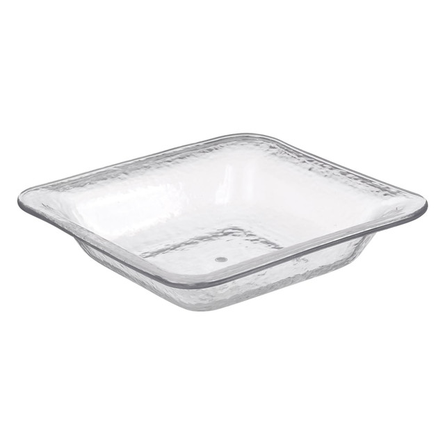 AMSCAN CO INC 430561.86 Amscan Premium Plastic Square Serving Dishes, 12-1/2in x 2-3/4in, Clear, Pack Of 2 Dishes