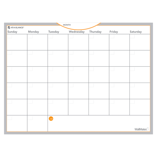 ACCO BRANDS USA, LLC AW502028 AT-A-GLANCE WallMates Dry-Erase Calendar Surface, 18in x 24in, Monthly Undated ACCO BRANDS USA, LLC AW502028 AT-A-GLANCE WallMates Dry-Erase Calendar Surface, 18in x 24in, Monthly Undated