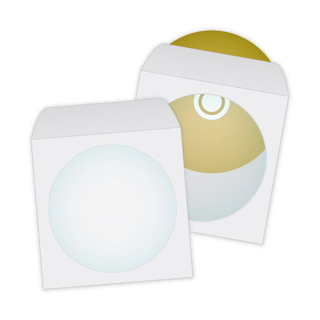 QUALITY PARK PRODUCTS 62903 Quality Park CD/DVD Envelopes, 4 7/8in x 5in, White, Box Of 100