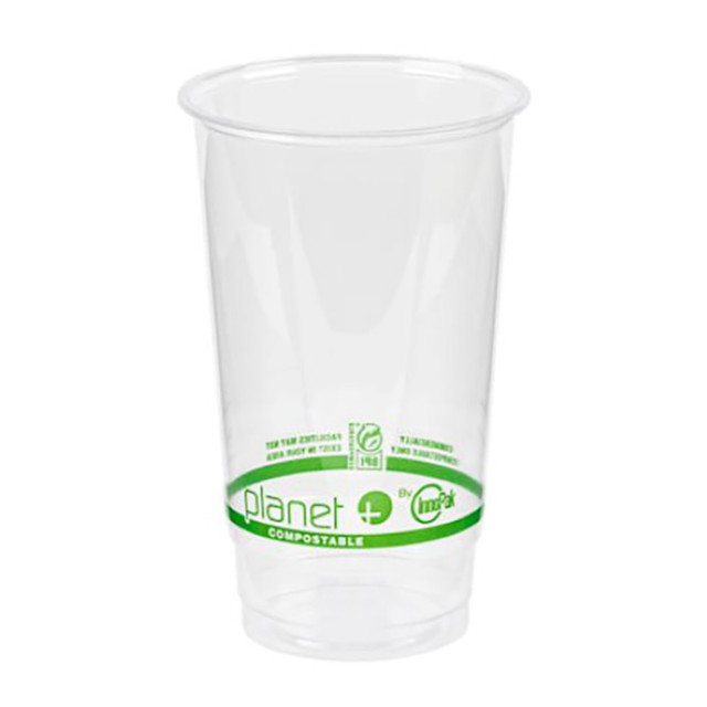 ASEAN CORPORATION PLA-24 Planet+ Compostable Cold Cups, 24 Oz, Clear, Pack Of 1,000 Cups