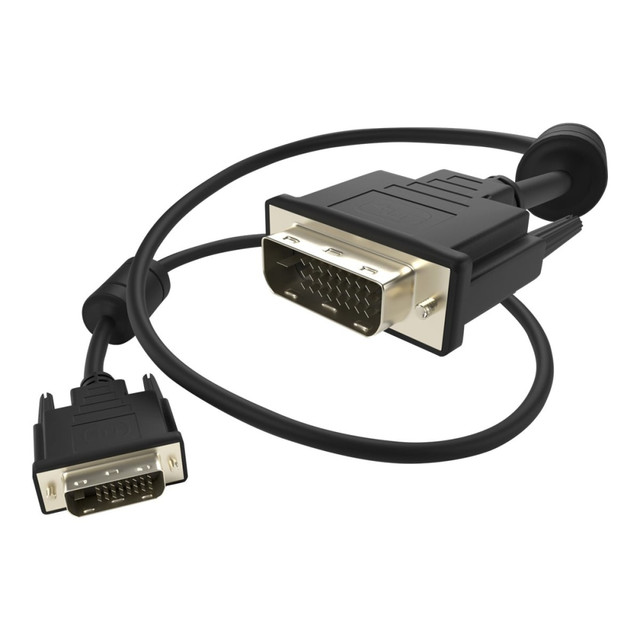 UNIRISE USA, LLC DVID-MM-15F UNC Group - DVI cable - dual link - DVI-D (M) to DVI-D (M) - 15 ft - molded, thumbscrews - black UNIRISE USA, LLC DVID-MM-15F UNC Group - DVI cable - dual link - DVI-D (M) to DVI-D (M) - 15 ft - molded, thumbscrews - black