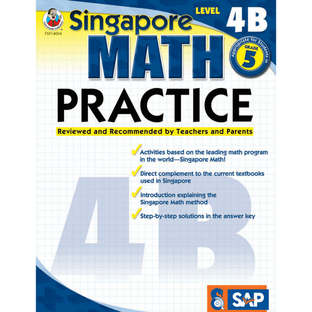 CARSON-DELLOSA PUBLISHING LLC 0768240042 Common Core Math Practice Workbook, Math Level 4B, Grade 5