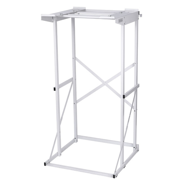 W APPLIANCE COMPANY LLC Black+Decker BWDS  Washer Dryer Stacking Rack Stand, 50-13/16inH x 24-5/8inW x 25-3/4inD, White