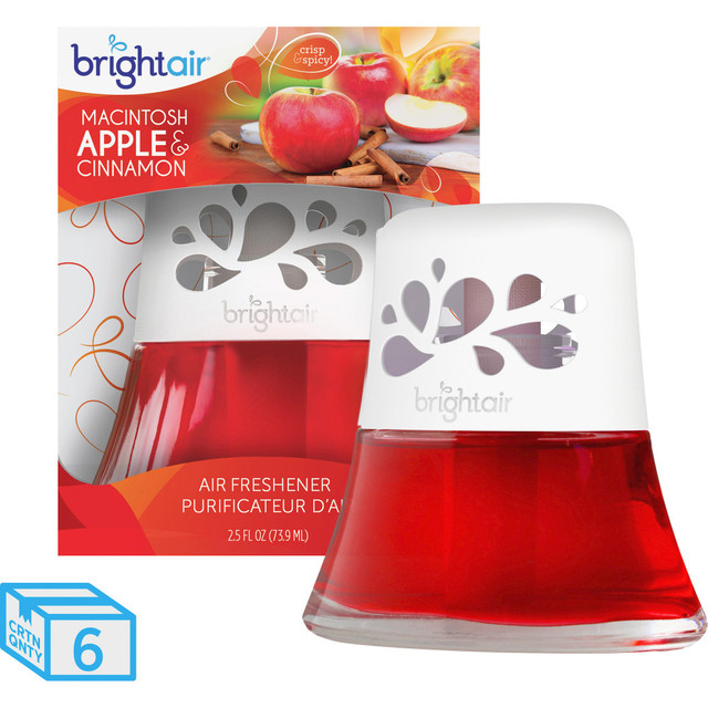 BRIGHT AIR 900022CT Scented Oil Air Freshener, Macintosh Apple & Cinnamon Scent, 2.5 Oz BRIGHT AIR 900022CT Scented Oil Air Freshener, Macintosh Apple & Cinnamon Scent, 2.5 Oz