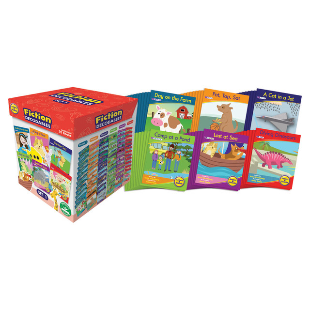 JUNIOR LEARNING, INC. JRLBB126 Beanstalk Books Letters & Sounds Fiction Decodables Boxed Set, Set 1 JUNIOR LEARNING, INC. JRLBB126 Beanstalk Books Letters & Sounds Fiction Decodables Boxed Set, Set 1