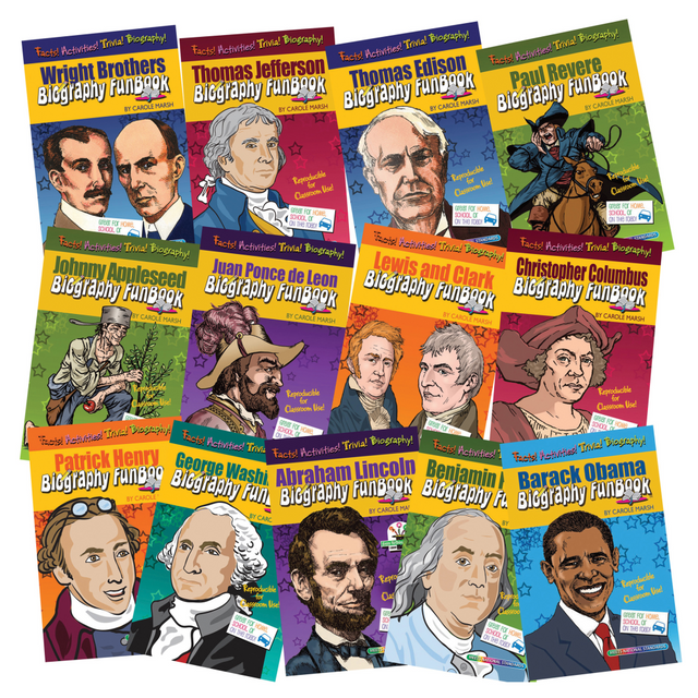 GALLOPADE GALFBSETPIEK Presidents, Explorers and Inventions Set, Set of 13 Books GALLOPADE GALFBSETPIEK Presidents, Explorers and Inventions Set, Set of 13 Books