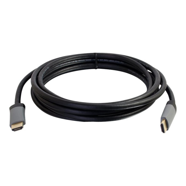 LASTAR INC. 42527 C2G 15m Select HDMI Cable with Ethernet - Standard Speed - M/M - HDMI for Audio/Video Device - 49.21 ft - 1 x HDMI (Type A) Male Digital Audio/Video - 1 x HDMI (Type A) Male Digital Audio/Video - Gold Plated - Shielding - Black, Gra