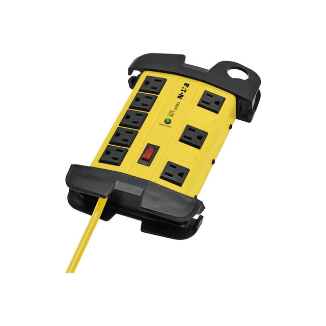 TRIPP LITE TLM825SA  Safety Surge Protector 120V 8 Outlet Metal 25ft Cord OSHA - Surge protector - 15 A - AC 120 V - output connectors: 8 - black, yellow