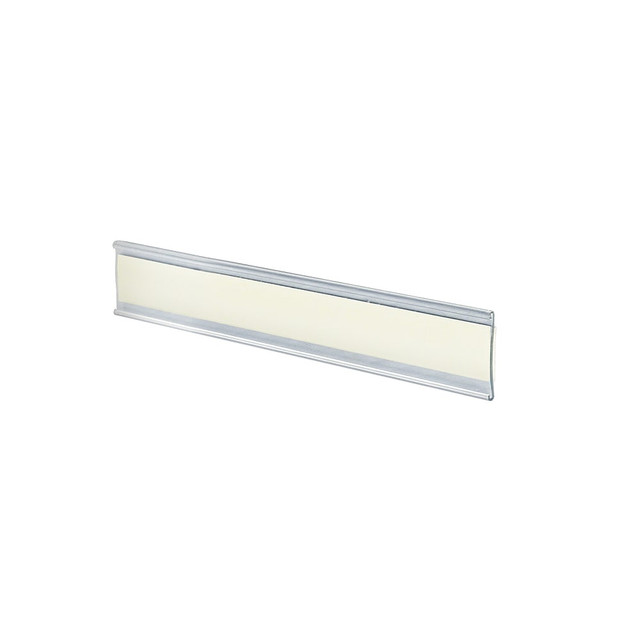 AZAR DISPLAYS 199604  Adhesive-Back Acrylic Nameplates, 1 1/2in x 6in, Clear, Pack Of 10
