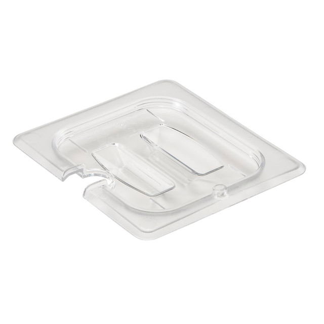 CAMBRO MFG. CO. Cambro CAM60CWCHN135.  Camwear 1/6 Notched Food Pan Lids With Handles, Clear, Set Of 6 Lids