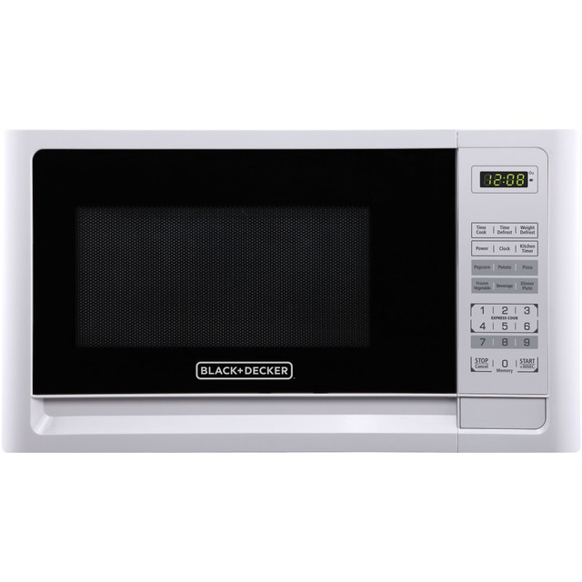 MIDEA AMERICA CORPORATION EM031MFOP2 Black+Decker 1.1 Cu Ft Countertop Microwave, White