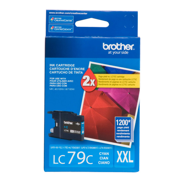 BROTHER INTL CORP LC79C Brother LC79 Cyan Super-High-Yield Ink Cartridge, LC79C