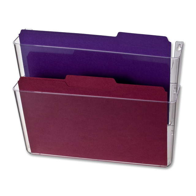 OFFICEMATE INTERNATIONAL CORP. 21404 OIC Wall Mountable Space-Saving Files, Letter Size, Clear