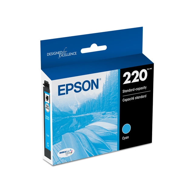 EPSON AMERICA INC. T220220-S Epson 220 DuraBrite Ultra Cyan Ink Cartridge, T220220-S EPSON AMERICA INC. T220220-S Epson 220 DuraBrite Ultra Cyan Ink Cartridge, T220220-S
