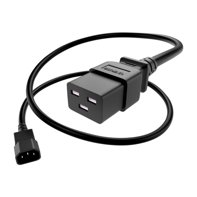 UNIRISE USA, LLC PWCD-C14C19-15A-06F-BLK UNC Group - Power cable - IEC 60320 C14 to IEC 60320 C19 - 250 V - 15 A - 6 ft - black