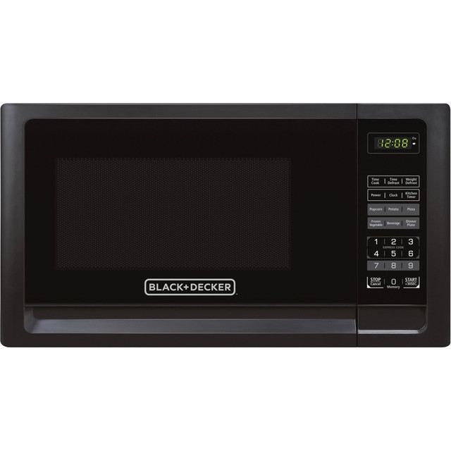 MIDEA AMERICA CORPORATION EM720CFOB Black+Decker 0.7 Cu Ft Digital Countertop Microwave, Black