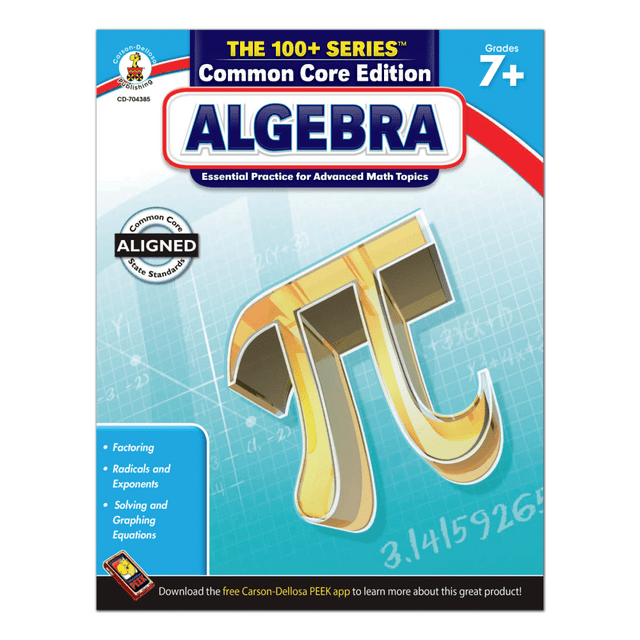 Help students meet the demands of accelerated math learning  Provides at-home math support to help students develop math skills.  Includes over 100 targeted practice activities for learning advanced math topics. Also contains over 100 reproducible, subject-specific practice pages.  Aligned to Common Core State Standards for math.  For students in seventh grade and higher.