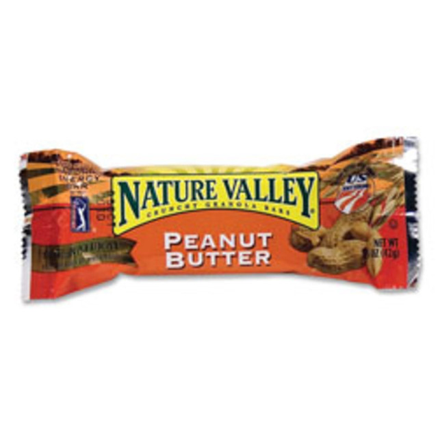 GENERAL MILLS, INC. SN3355 Nature Valley Granola Bars, Peanut Butter, 1.5 Oz, Box of 18