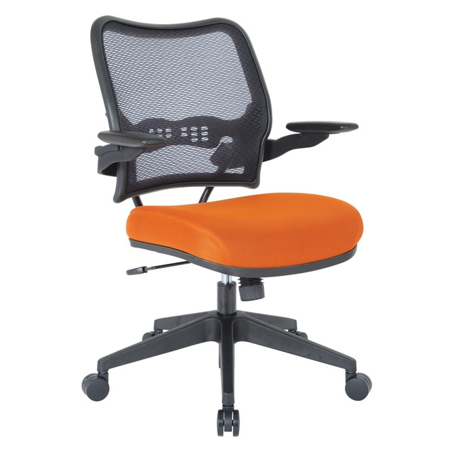 OFFICE STAR PRODUCTS 13-37N1P3-18 Office Star Deluxe AirGrid Mesh Mid-Back Chair, Orange