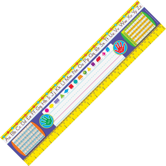 TREND ENTERPRISES INC Trend 69402  Gr 2-3 Desk Toppers Reference Name Plates - 3.75in Height x 18in Width x 16in Length - Multicolor - 36 / Pack