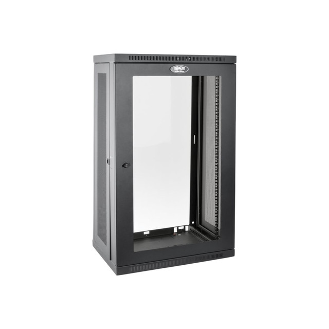 TRIPP LITE SRW21UG  21U Wall Mount Rack Enclosure Server Cabinet w/Acrylic Door - For LAN Switch, Patch Panel - 21U Rack Height x 19in Rack Width x 16.50in Rack Depth - Wall Mountable - Black Powder Coat - Steel, Acrylic